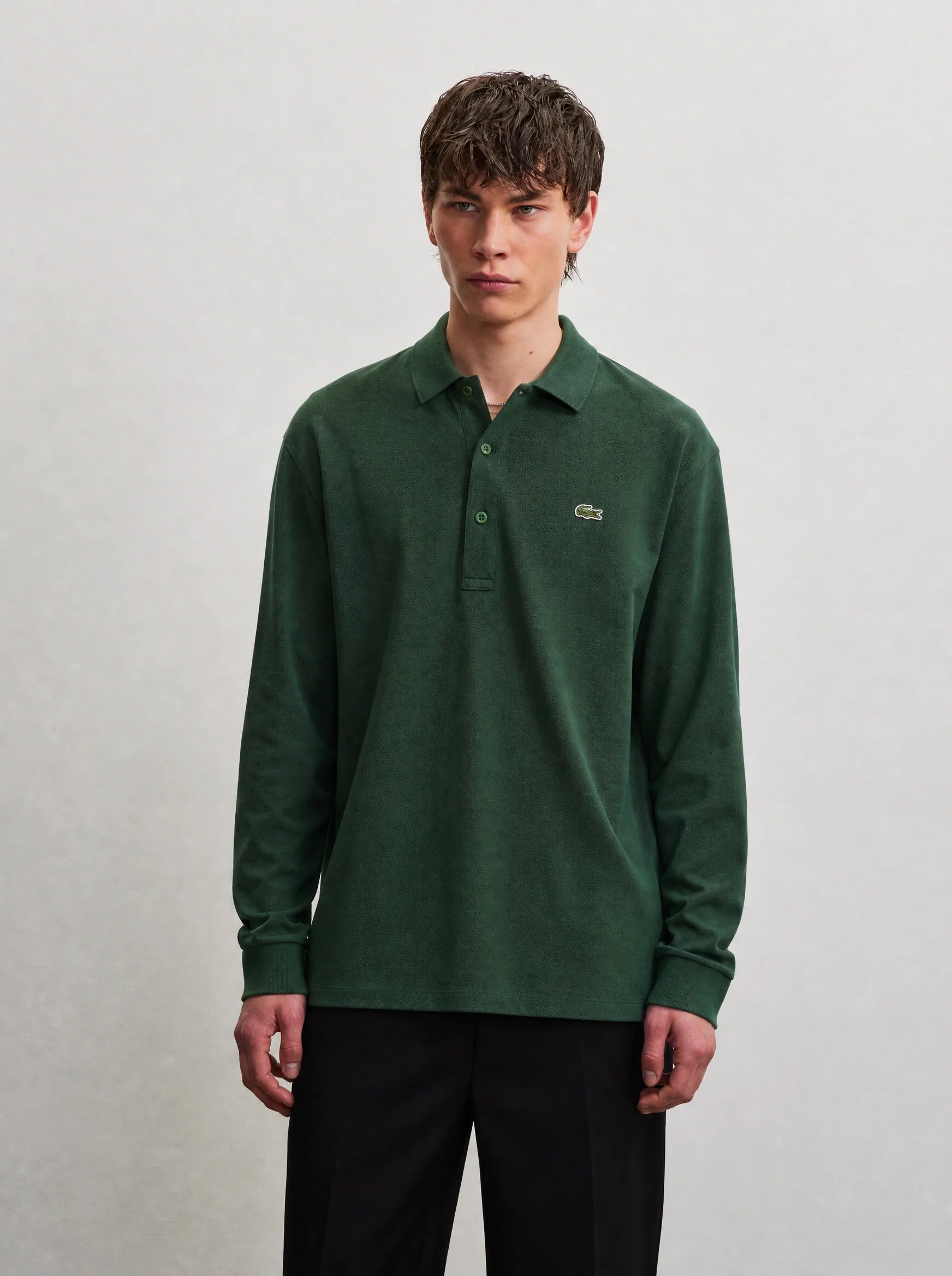 Lacoste Uzun Kollu Pike Beyaz