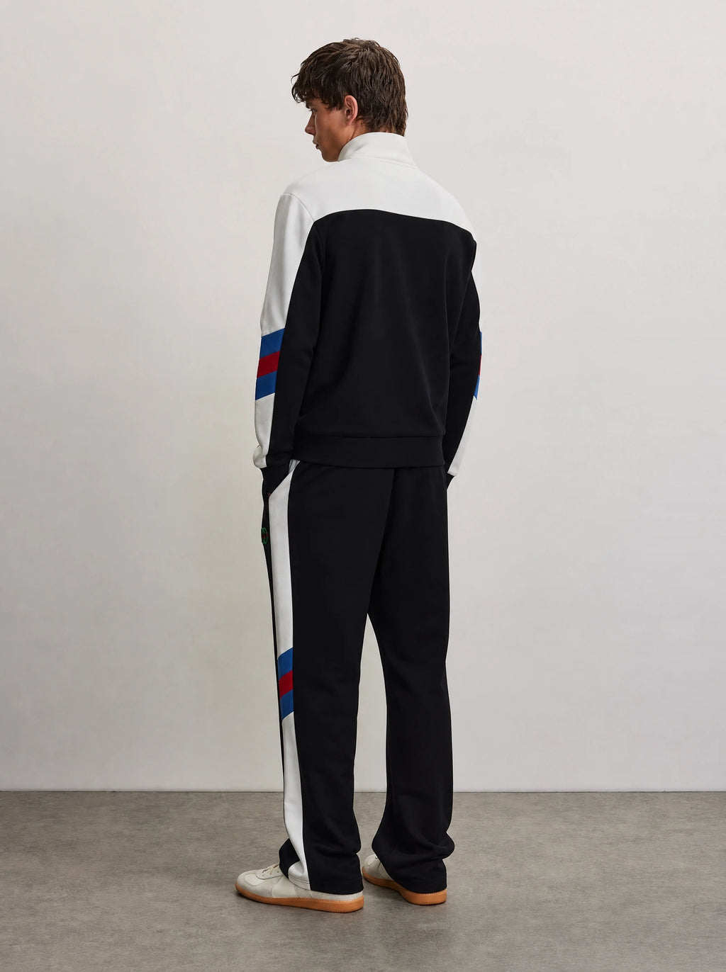 Gucci Renk Bloklu Diagonal Şeritli Eşofman Takımı