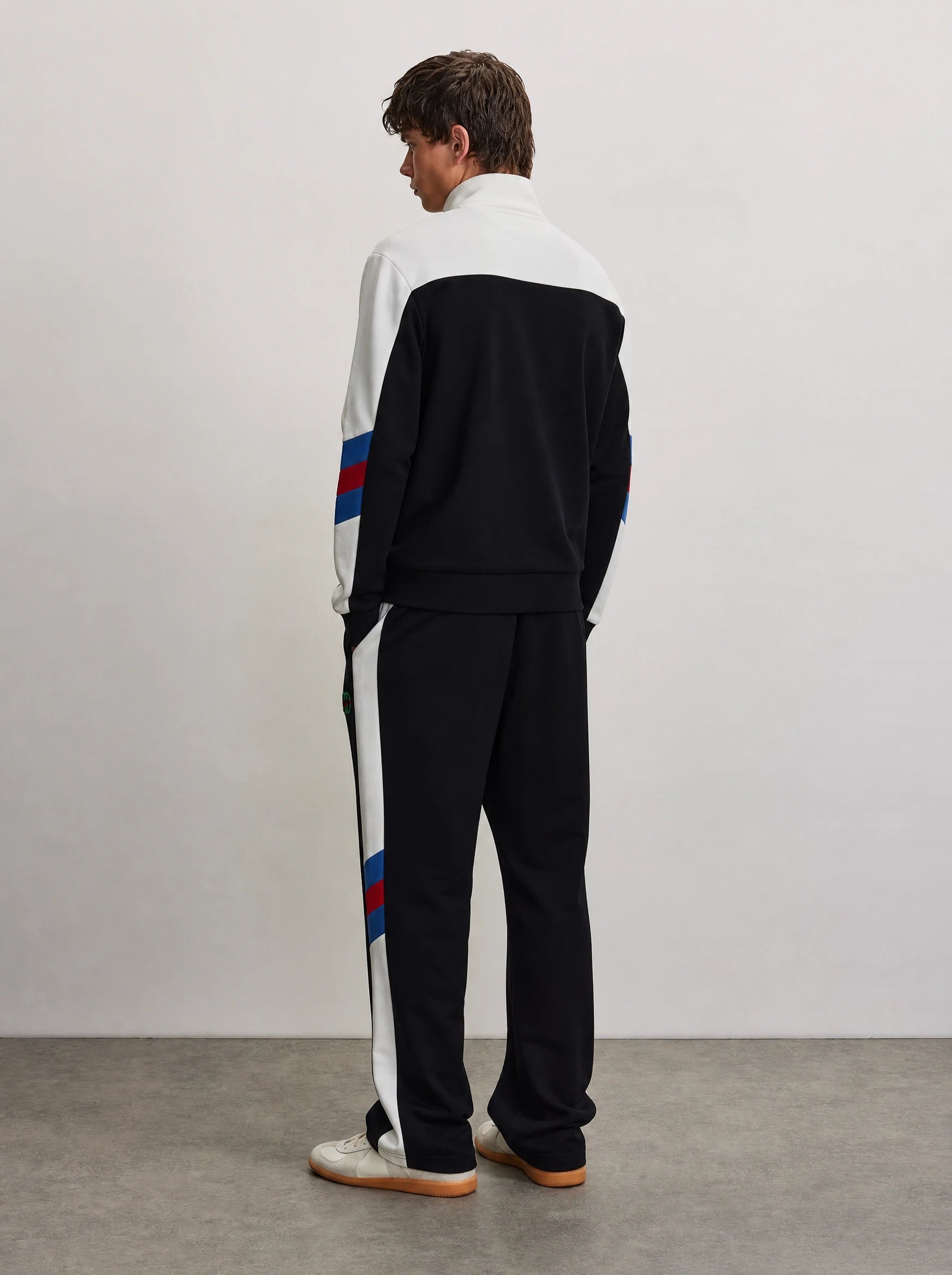 Gucci Renk Bloklu Diagonal Şeritli Eşofman Takımı