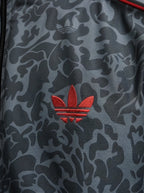 Adidas Kamuflaj Desenli Fermuarlı Eşofman Takımı Beyaz Mavi