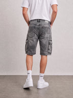 Eventy Grey Wash Cargo Short