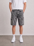 Eventy Grey Wash Cargo Short