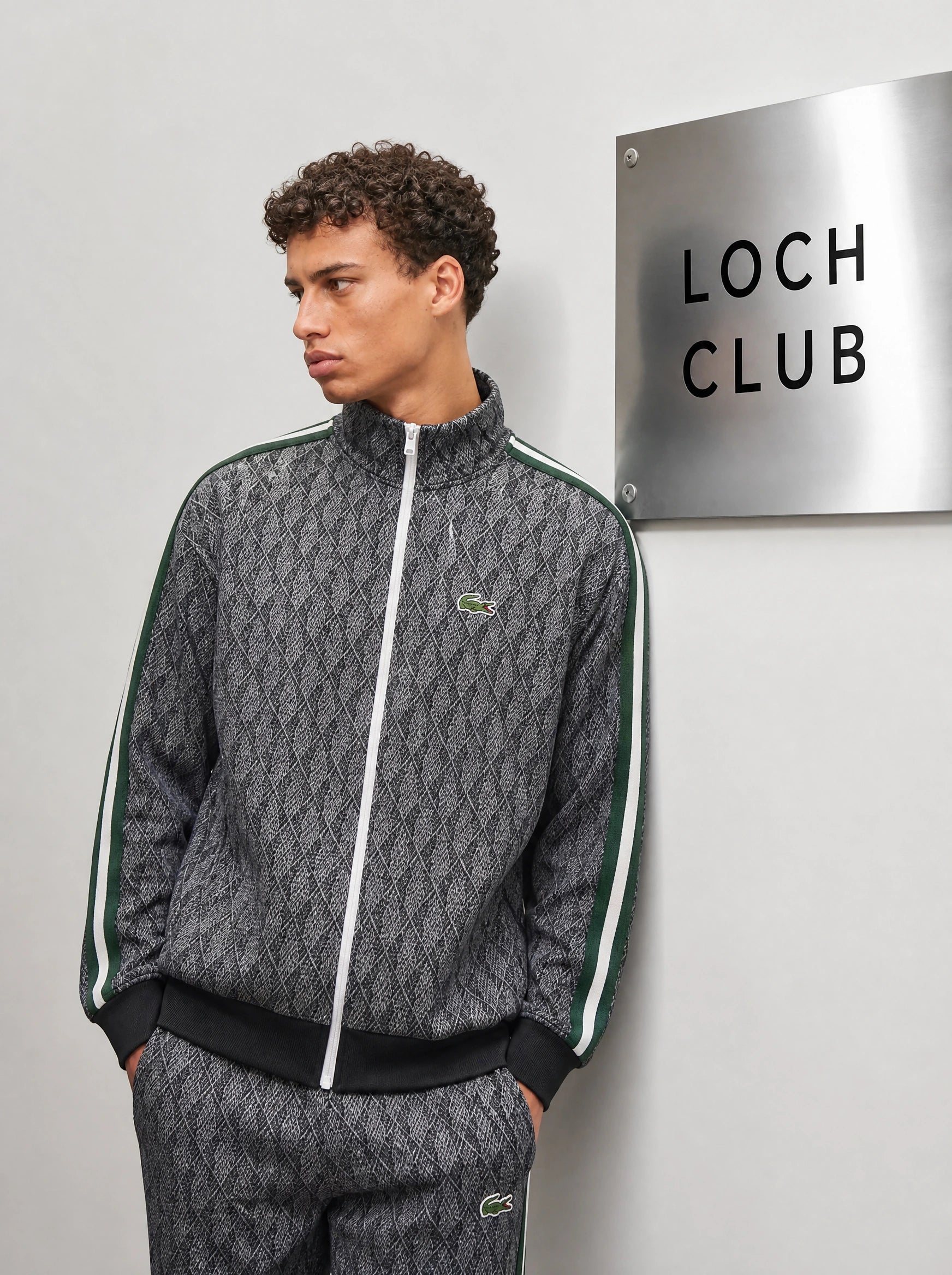 Lacoste 2026 Premium Monogram Takım Siyah