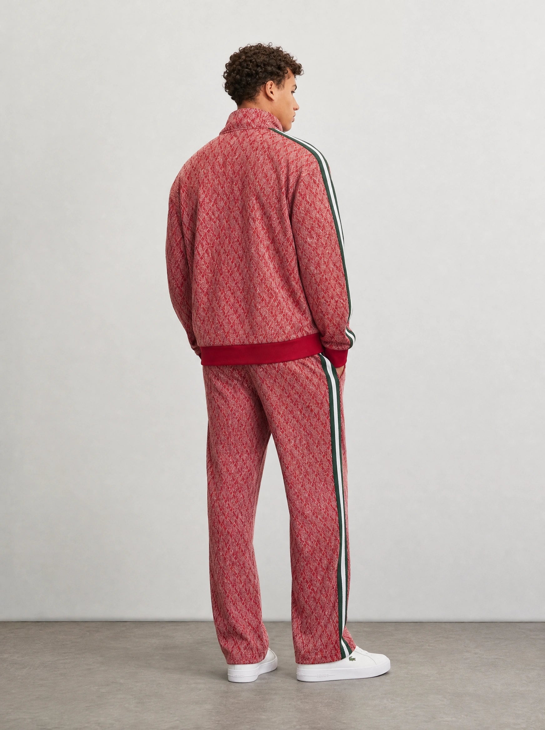 Lacoste 2026 Premium Monogram Takım Kırmızı